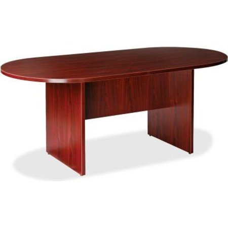 LORELL Lorell® 36" Oval Conference Table - Mahogany - Essentials Series 87272